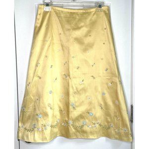 Vintage Oscar de la Renta Skirt Yellow Size 6